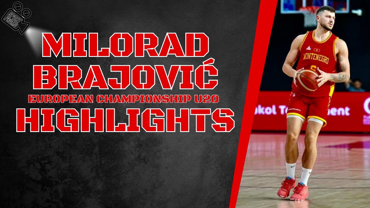 Milorad Brajović #6 || Montenegro || European Championship U20 2025 || Highlights