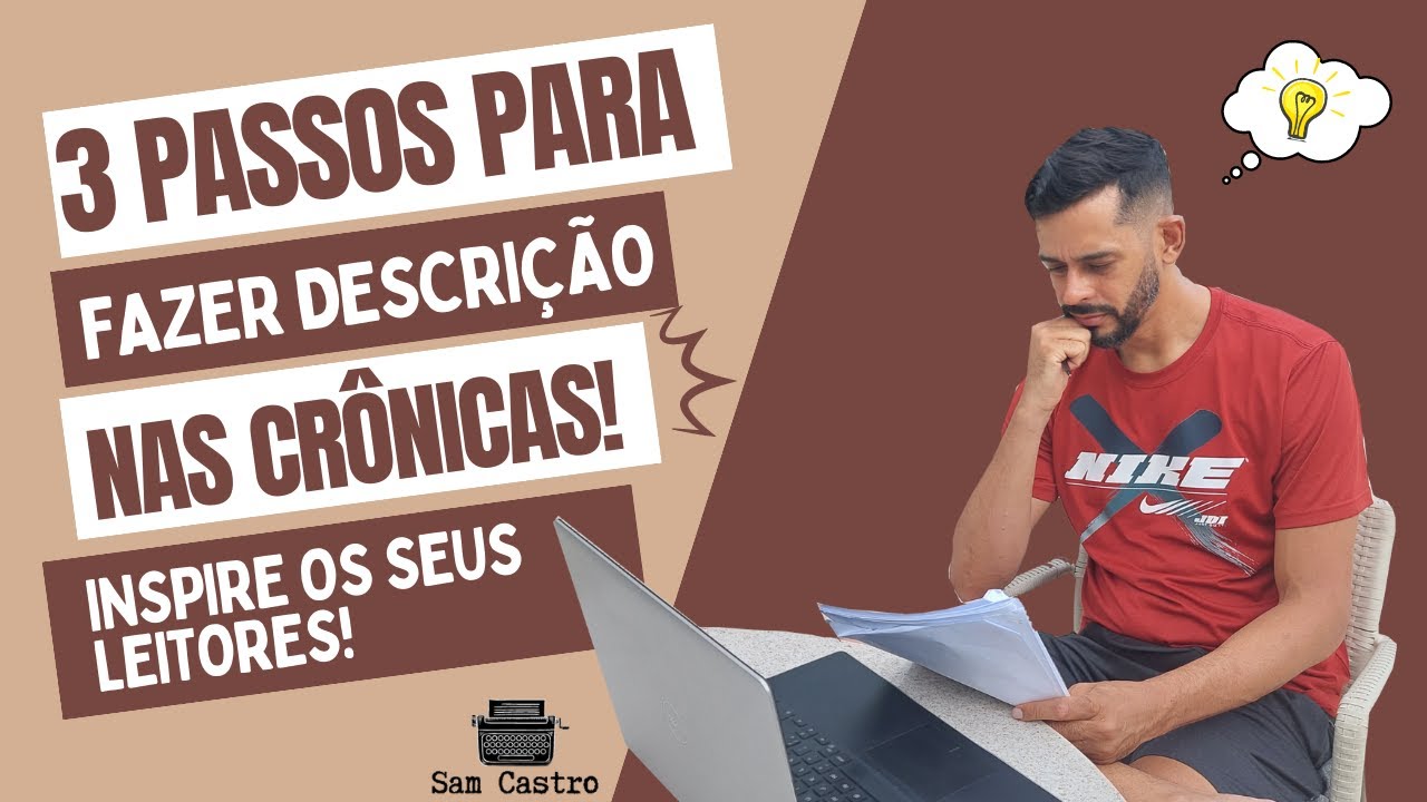 3 passos para inserir a descrição nas crônicas