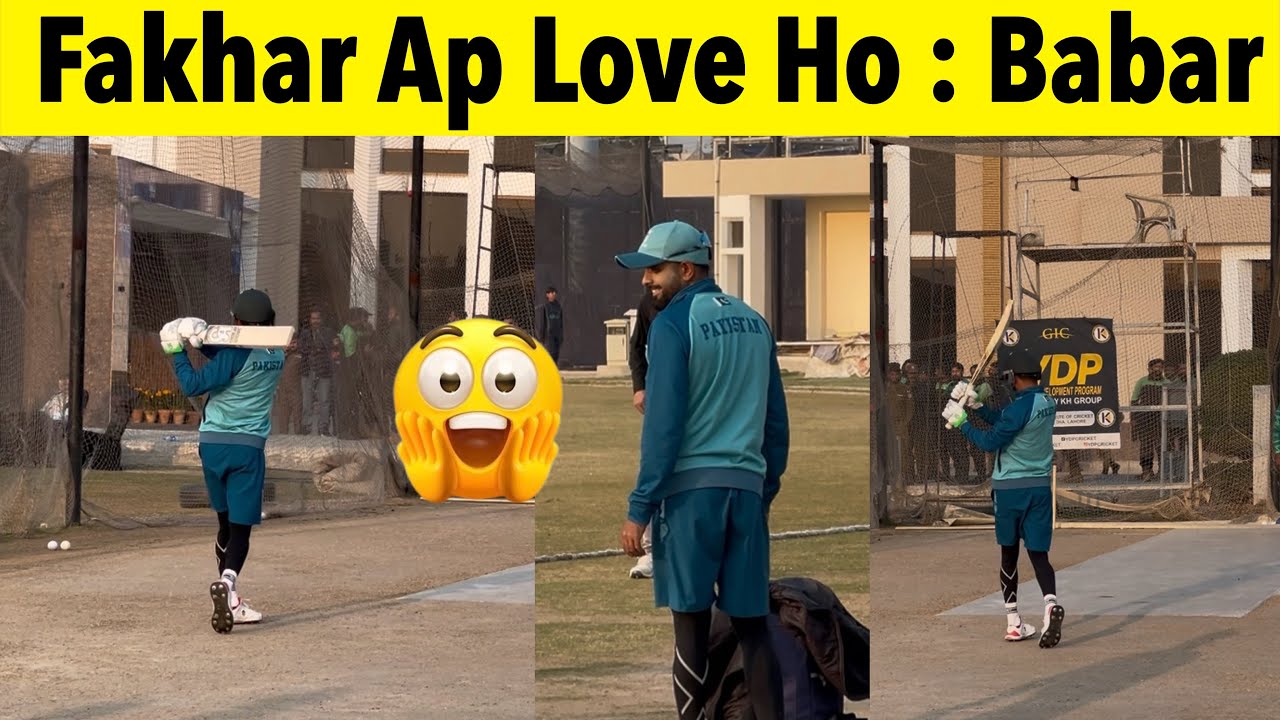 Babar Azam Pull Shot practice in net | Babar Funny moment with fakhar