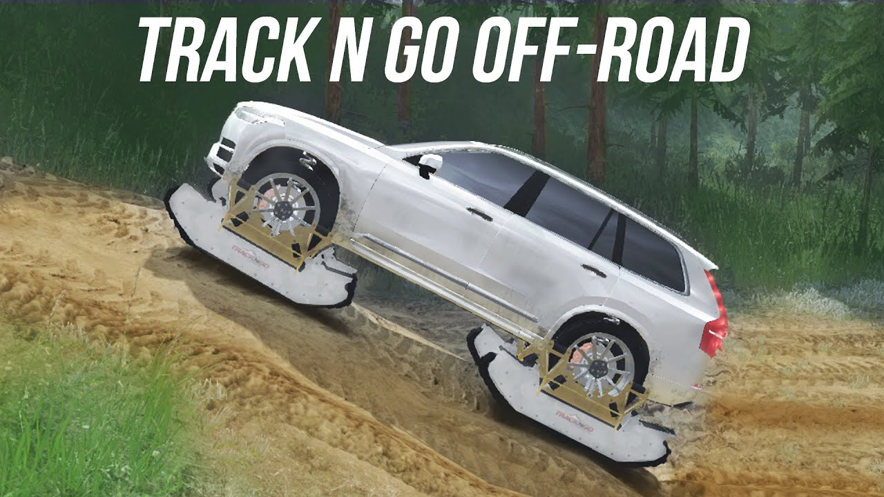 TRACKS ON EACH TIRE?! Track N Go Off-Road 4x4 Mudding & Exploring! (SpinTires Gameplay)