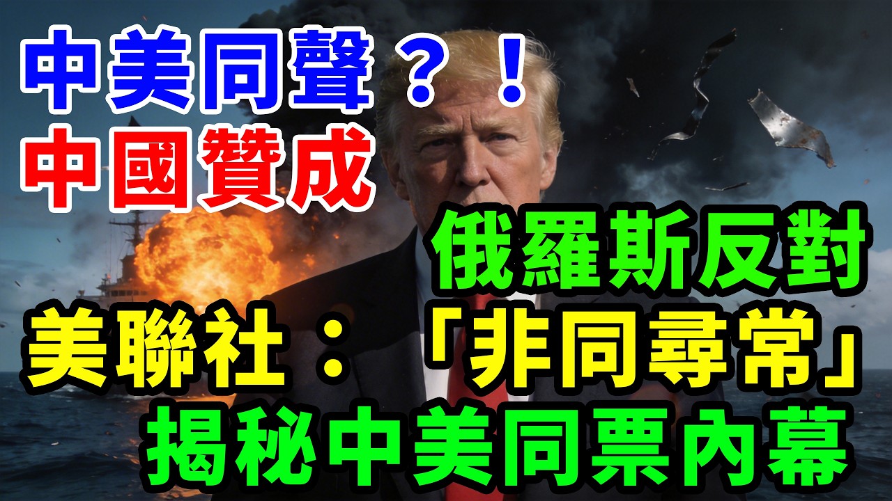 中美同聲！中國贊成俄羅斯反對,美聯社:「非同尋常」！揭秘中美同票內幕