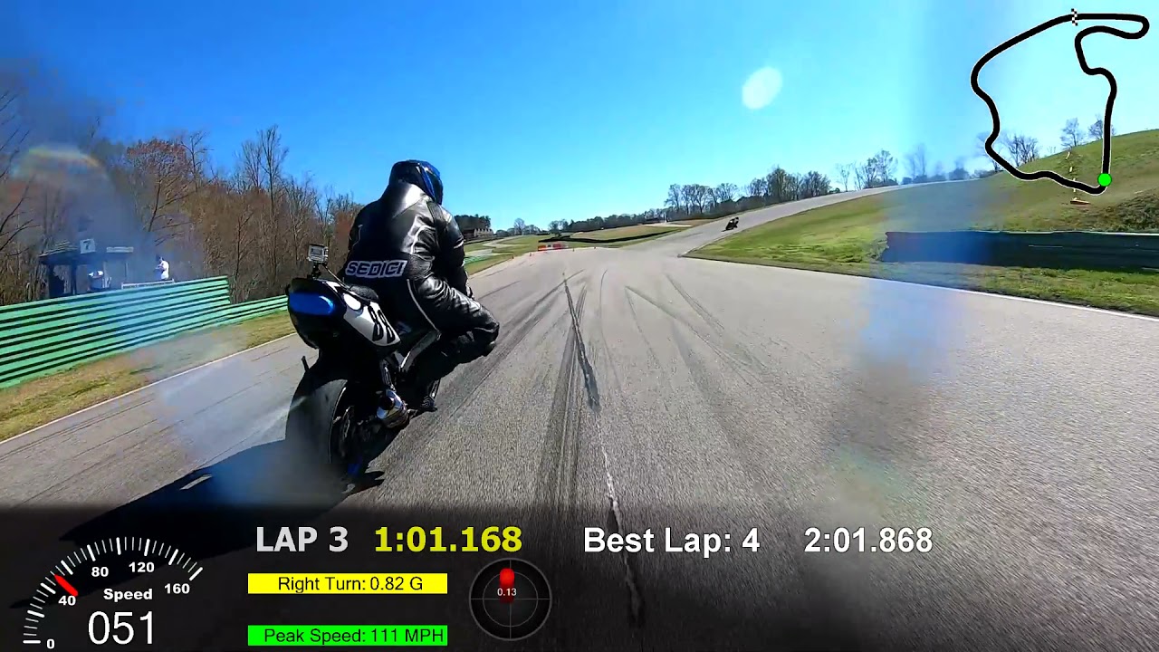 2005 CBR600RR Track Day - VIR North - PRE Novice Session 7 3/29/2021