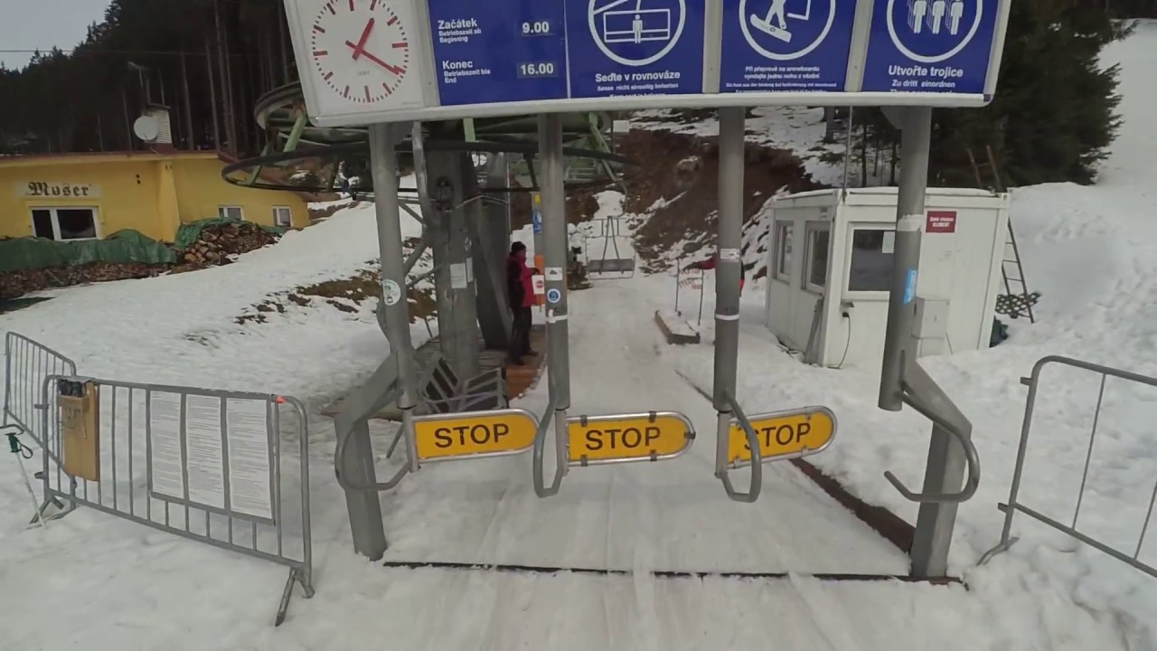 Skiareal Boží Dar - Neklid Moser /Piste 5: Länge 1,3 km · Höhendifferenz 255 m