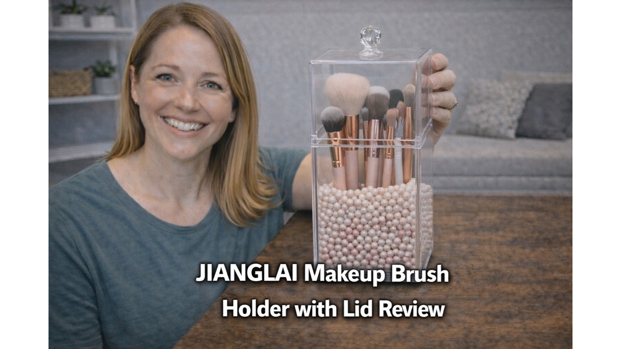 💄 JIANGLAI Makeup Brush Holder with Lid Review ✨