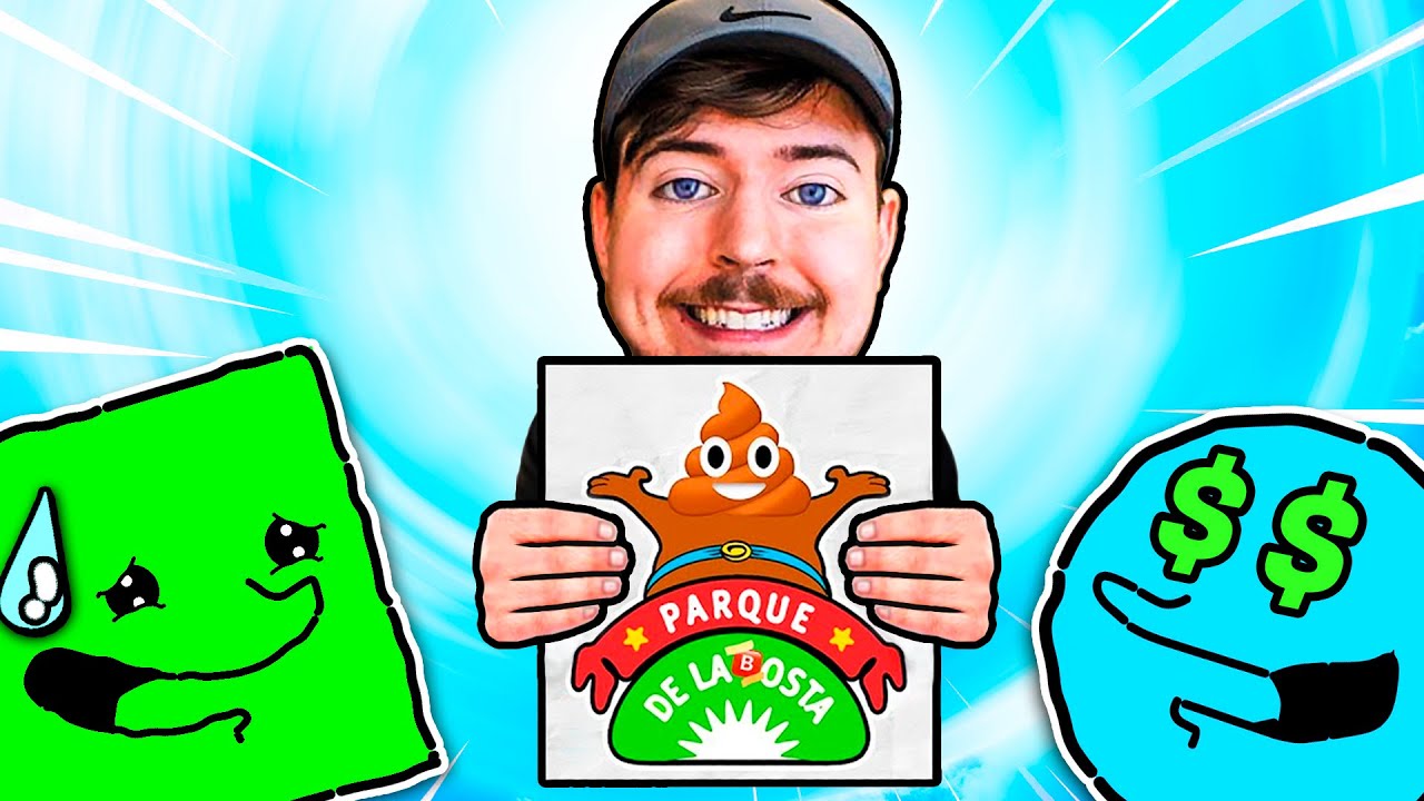 PARQUE DE LA 🅱️OSTA pero MR BEAST ES EL DUEÑO | Cuadradito y Circulito
