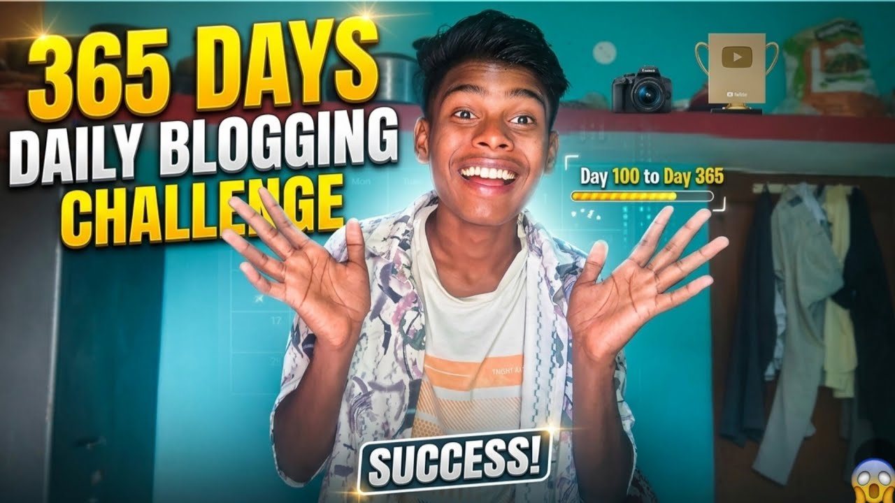 365 days challenge completed😱|| 1 year daily vlog kya kar paunga