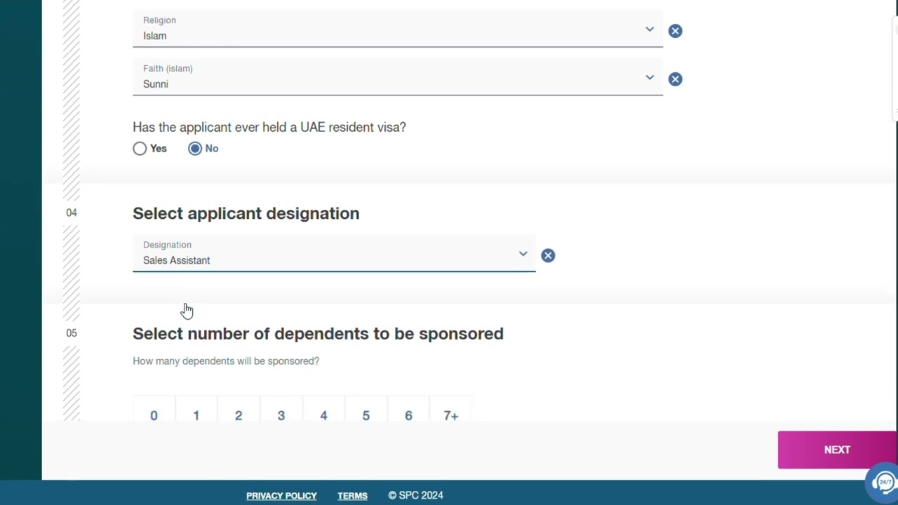 Visa Application - How to Apply for a UAE Visa on the SPC Free Zone Portal