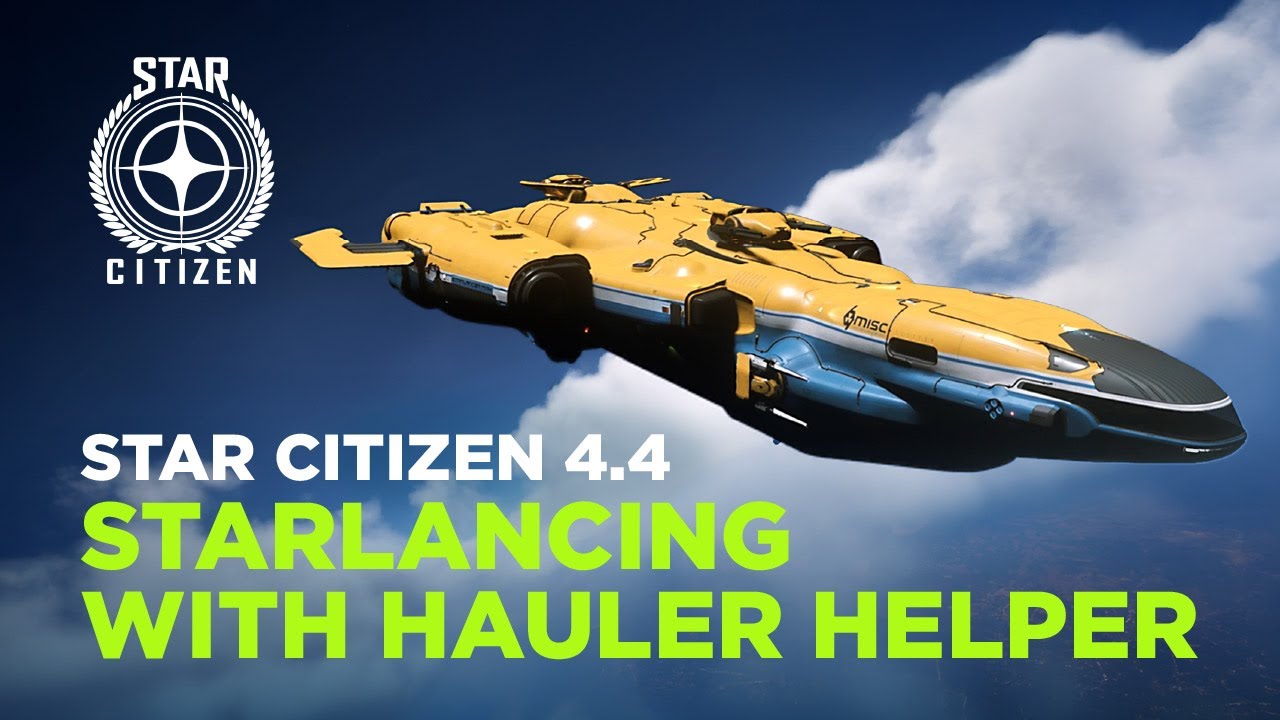 STAR CITIZEN 4.4 - Грузовой корабль Starlancer MAX с вспомогательным транспортером Hauler Helper