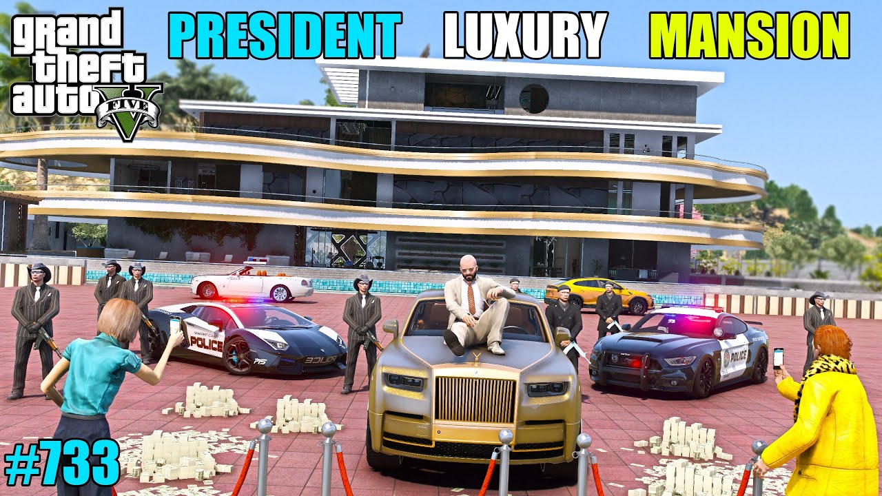 GTA 5 : LUXURY BIG MANSION FOR PRESIDENT MICHAEL | GTA 5 GAMEPLAY #733