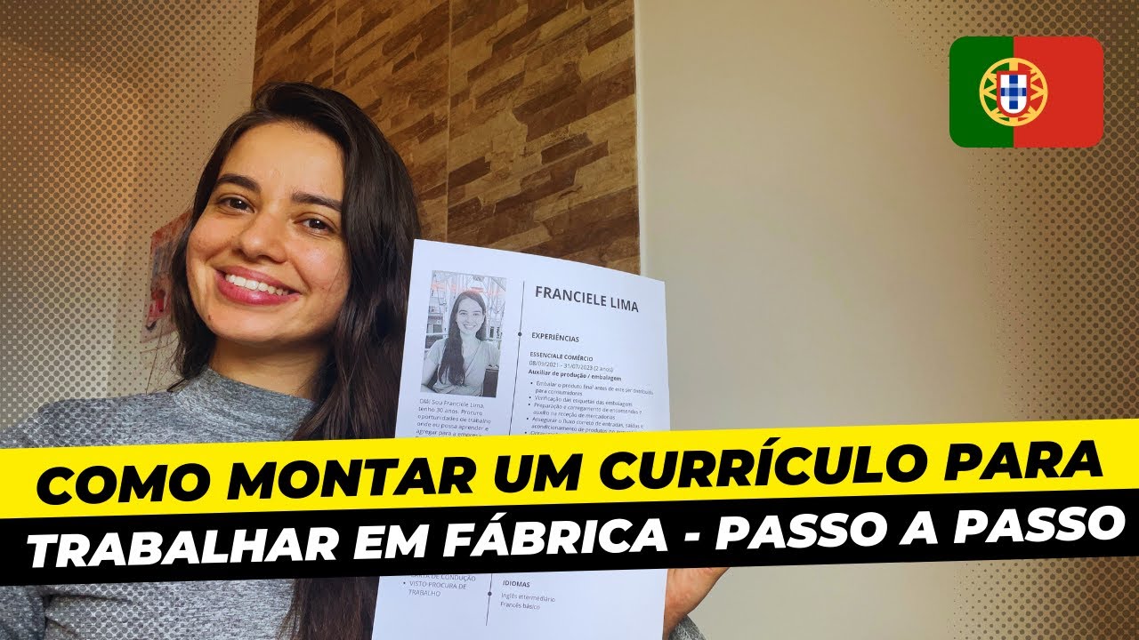 Como fazer Currículo para trabalhar em fábrica com ou sem experiência | Passo a passo completo