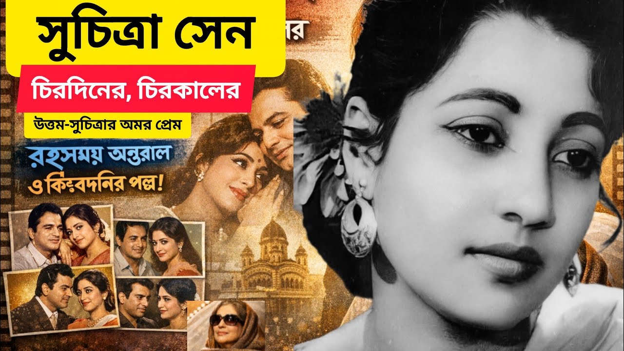 সুচিত্রা সেন : চিরদিনের, চিরকালের | উত্তম–সুচিত্রার অমর প্রেম, রহস্যময় অন্তরাল ও কিংবদন্তির গল্প