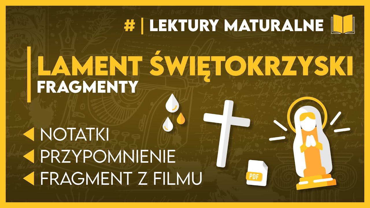 Z grubsza... LAMENT ŚWIĘTOKRZYSKI 📖 - Wycinek z pełnego filmu ✂️ | Lektury Maturalne 2025