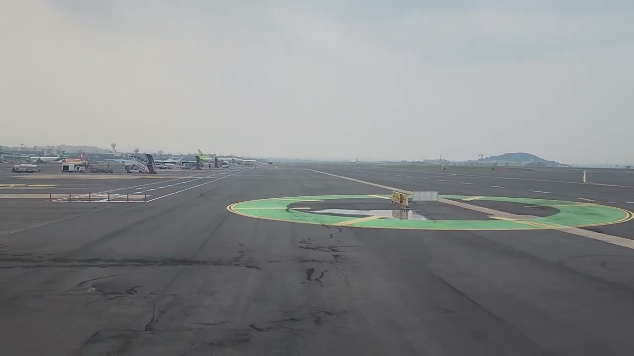 티웨이항공 B737-800  제주공항~김포공항 주행영상