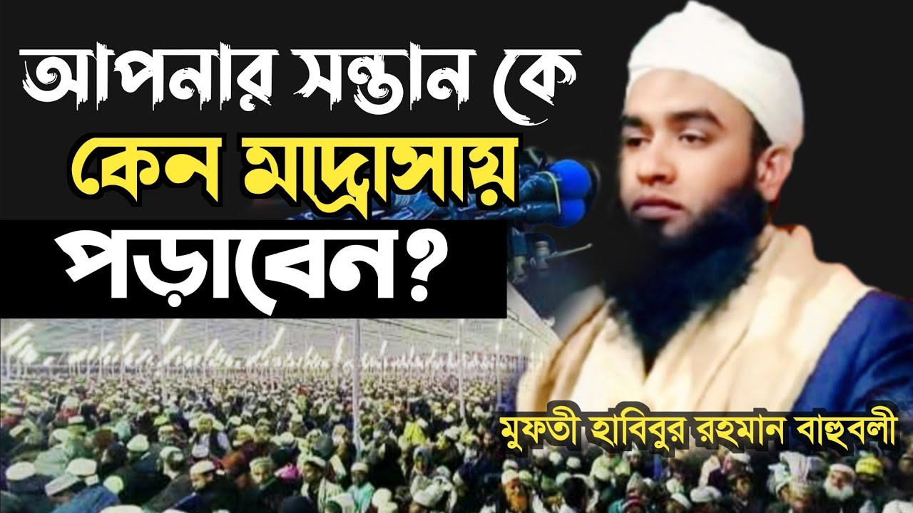 মাদ্রাসা শিক্ষার গুরুত্ব ও ফজিলত নিয়ে চমৎকার নসিহত মুফতি হাবিবুর রহমান বাহুবলি 