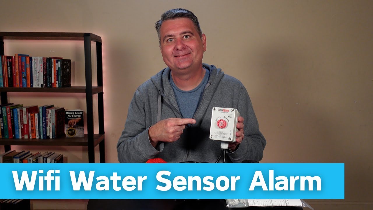 WiFi Water Sensor, Wireless Sump Pump Alarm