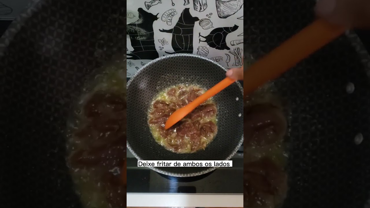 Iscas de f&iacute;gado acebolado delicioso #aperitivo