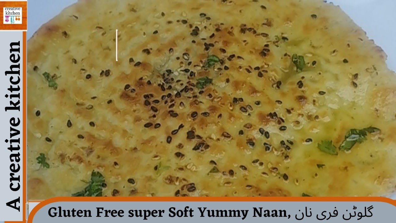 Gluten Free Perfect Naan Recipe with out oven||Soft  Gluten free Naan Recipe by #acreativekitchen