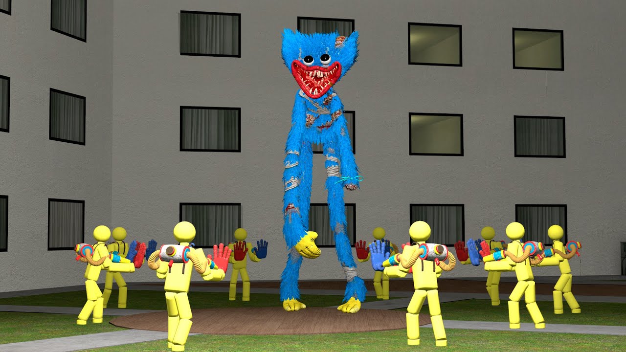 Wounded HUGGY WUGGY were surrounded, but something went wrong... (Garry's Mod)