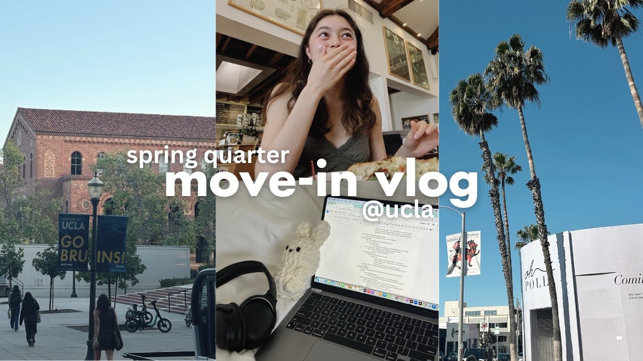 UCLA SPRING QUARTER MOVE-IN VLOG 🌸 back to school, clothing haul try-on, reuniting w friends, reset