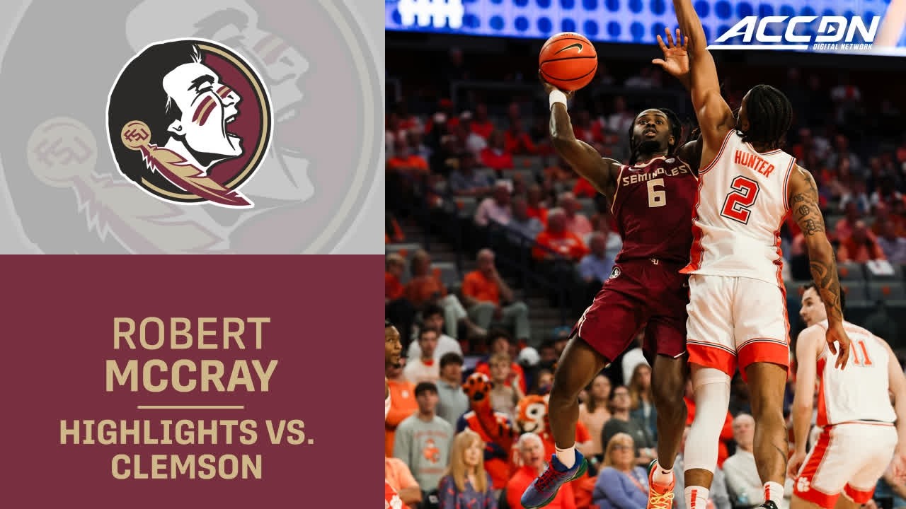 Florida State Guard Robert McCray V Highlights vs. Clemson