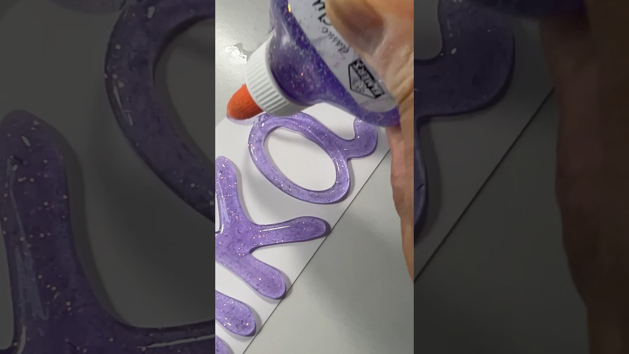 Easy Glitter Glue Letter Hacks You NEED to Try! 😍, #shorts , #youtubeshorts , #ytshorts