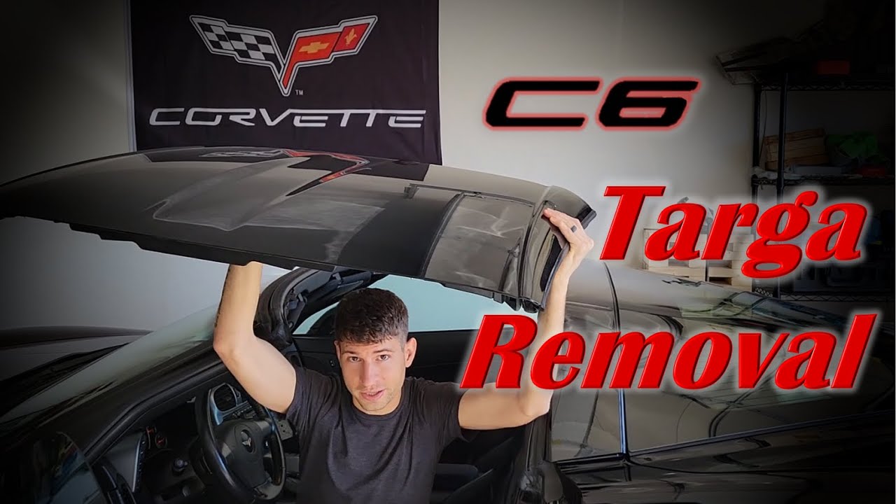 Снятие крыши Targa с Corvette C6