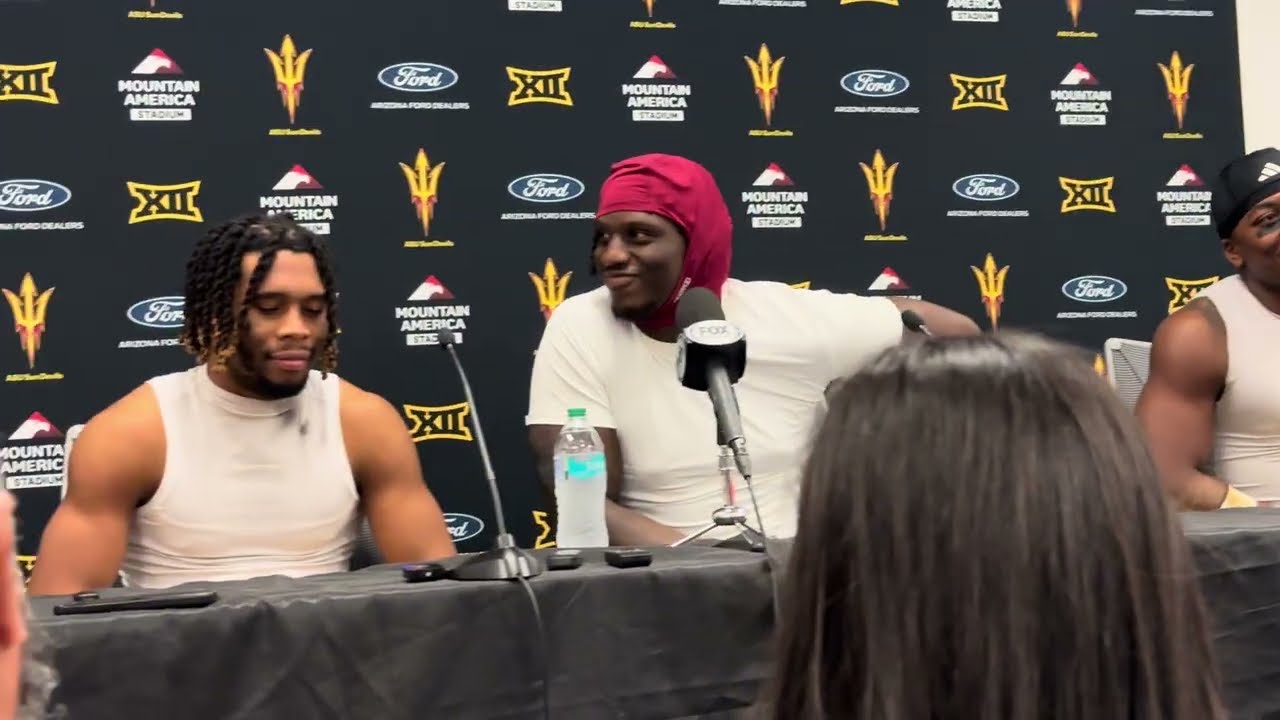 ASU CB Keith Abney, LB Jordan Crook, TE Chamon Metayer, WR Malik McClain on loss to 23-7 Arizona