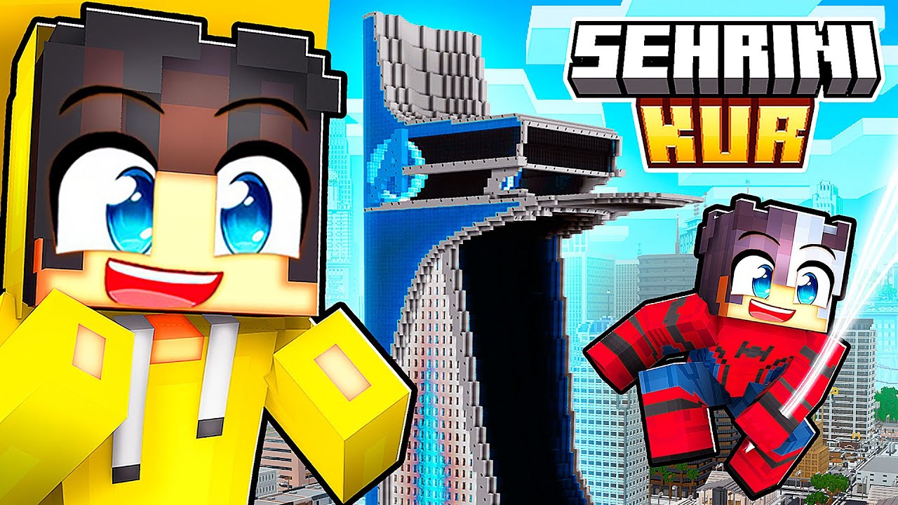Şehrimize Neden SÜPER KAHRAMAN Kulesi İnşa Ettik? 🔨 | Minecraft #ŞehriniKur 6