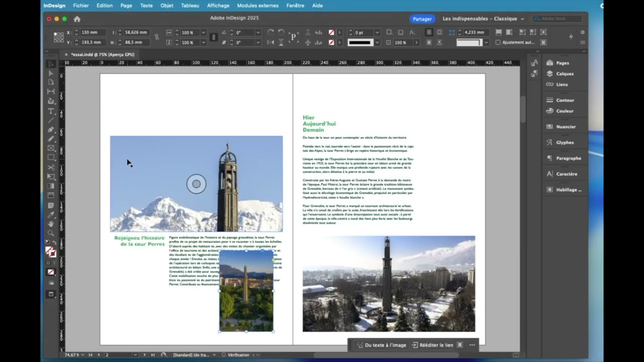 PERFECTIONNEMENT INDESIGN 4