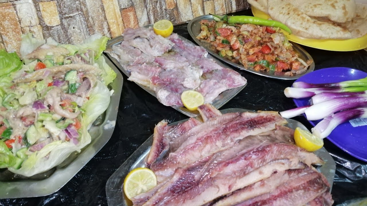 غداء فسيخ ورنجه وسلطخ رنجه😍😍