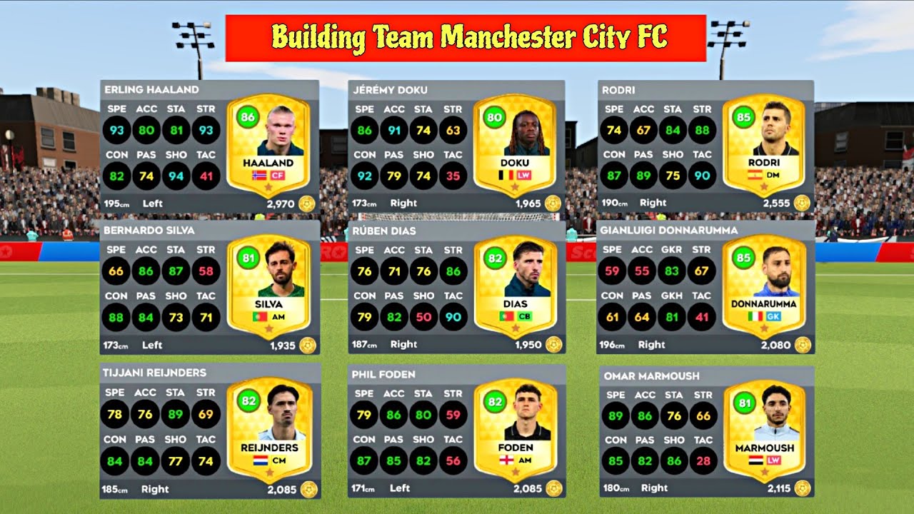 Dream league Soccer 2026 | Building Team Manchester City FC | DLS 26 OFFICIAL 