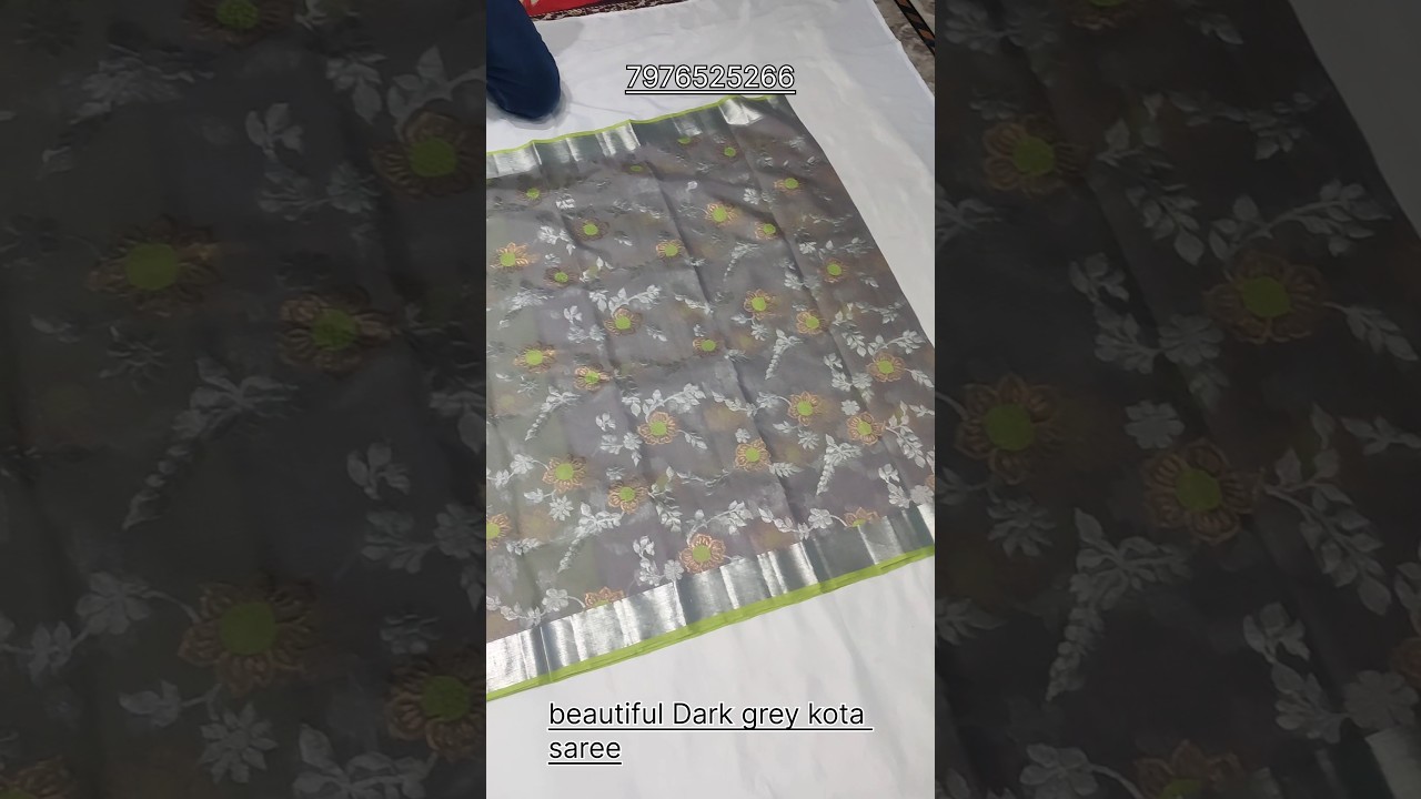 DARK GREY KOTA SAREE | 7976525266 #VIRAL SHORTS