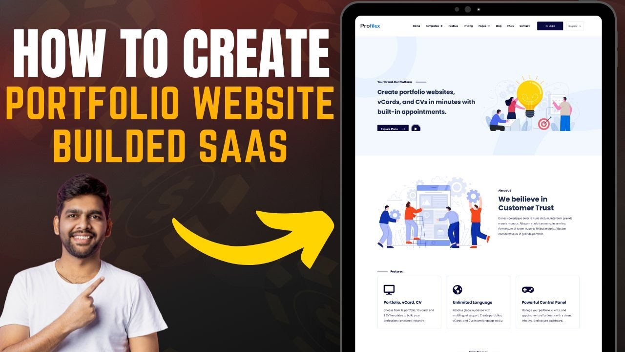 HOW TO CREATE Portfolio Website Builded Saas in 2025