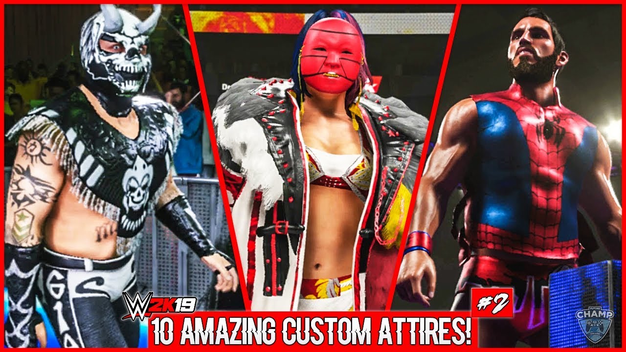 WWE 2K19 - 10 Amazing Custom Attires Part 2 ft. Finn Balor, AJ Styles & More!!