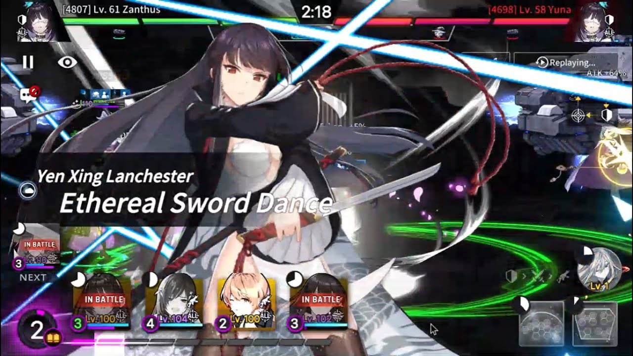 CounterSide: Yen Xing left alone will interrupt everyone (no awakened unit/master 2 rank arena PVP)