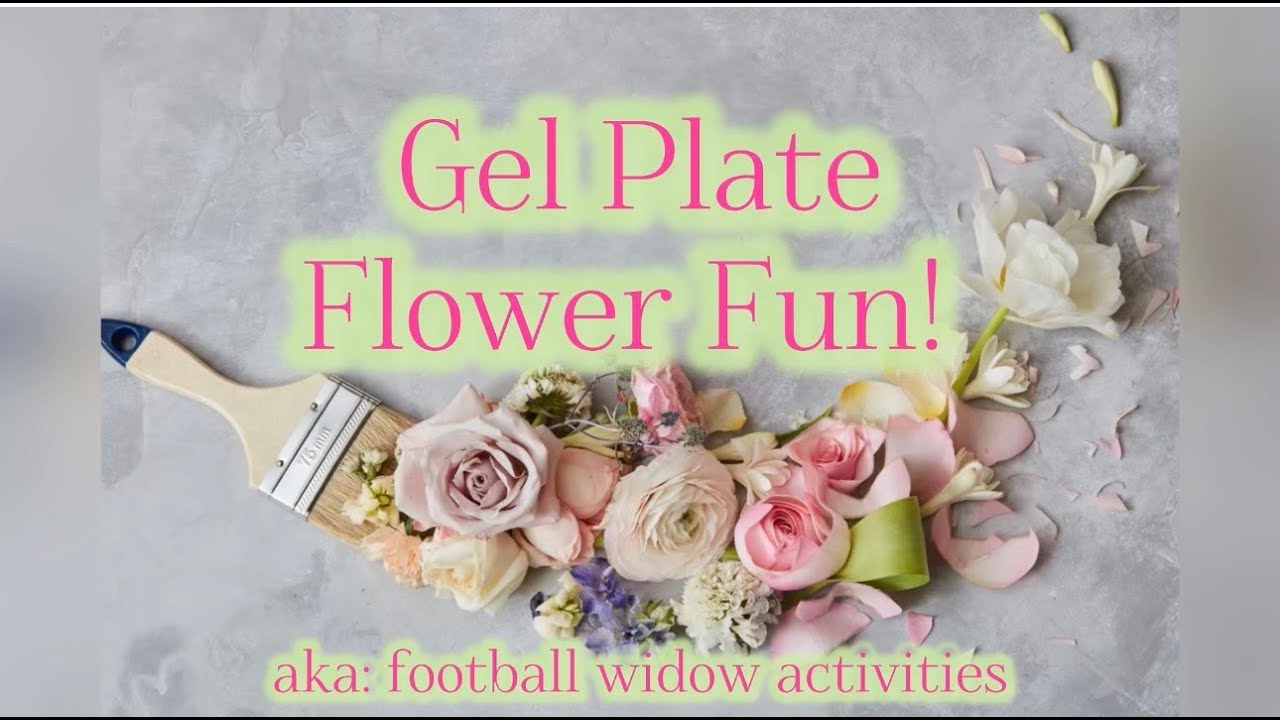 Gel Plate Play Artisan Abstract Florals Free Tutorial Our Living Tapestries Look for Spring Flowers