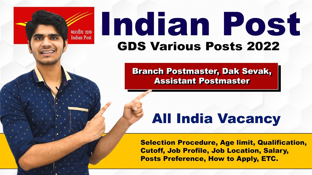 Indian Post GDS Various Post Recruitment 2022 | 38,926 Posts | Postmaster, Dak Sevek | Full Details