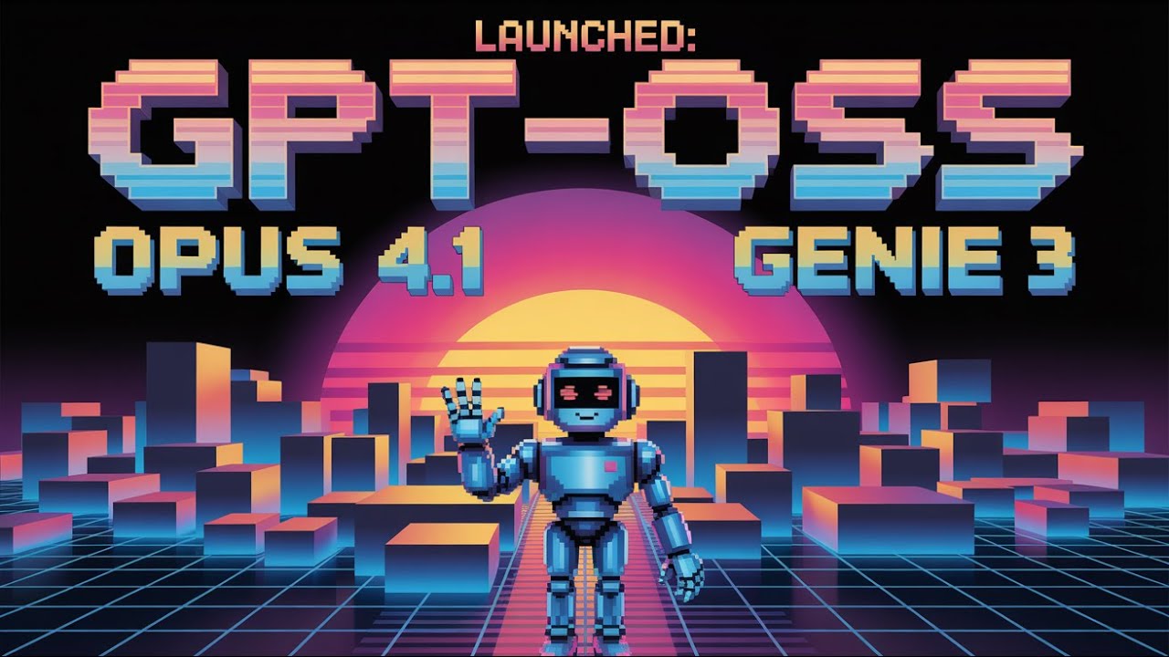 3 Huge New AI Model Releases: GPT-OSS, Claude Opus 4.1, Genie 3