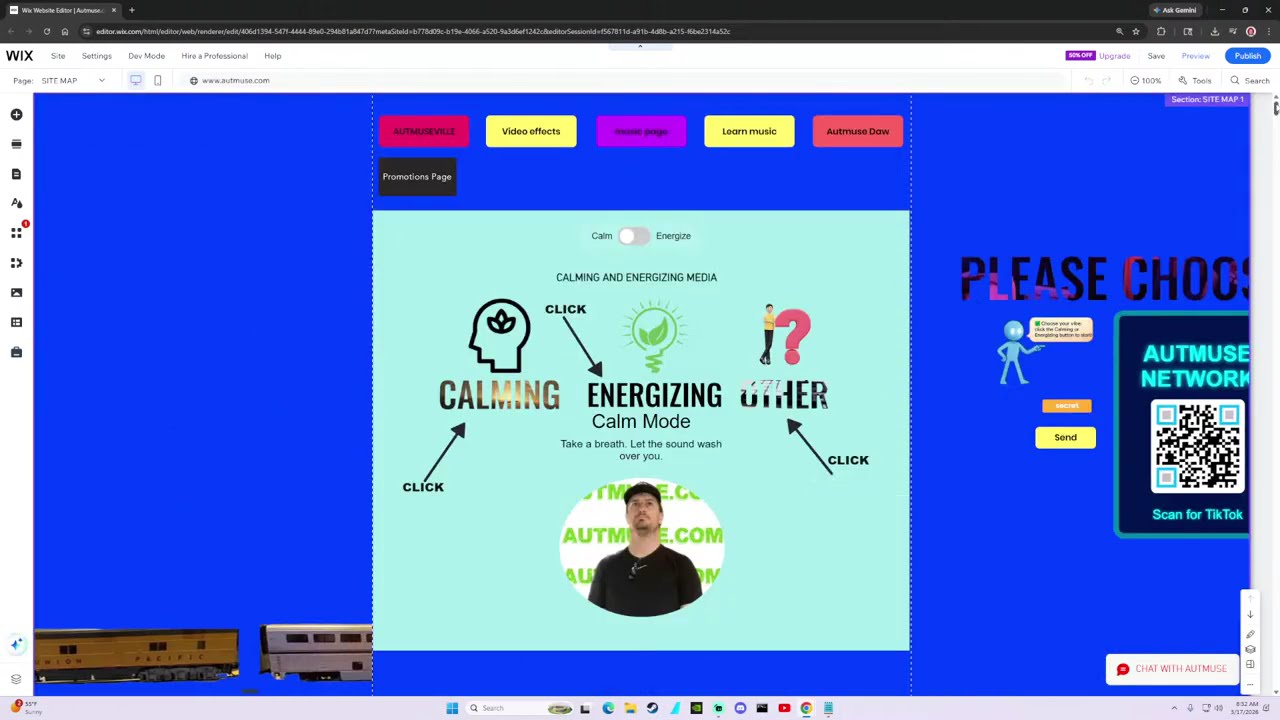 I EDIT MY WIX WEBSITE using g r o k