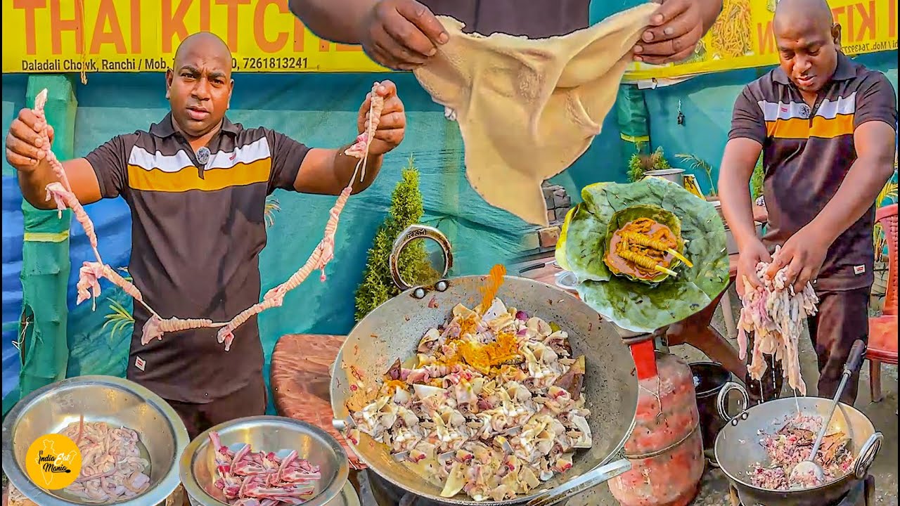 Jharkhandi Style Pure Khasi Desi Mutton Pachoni Chakna Making Rs. 70/- Only l Ranchi Street Food