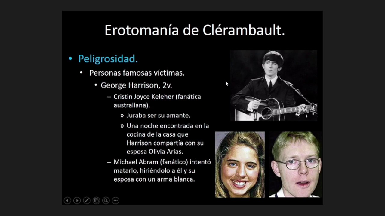 Erotoman&iacute;a y de Clerambault (1872-1934)