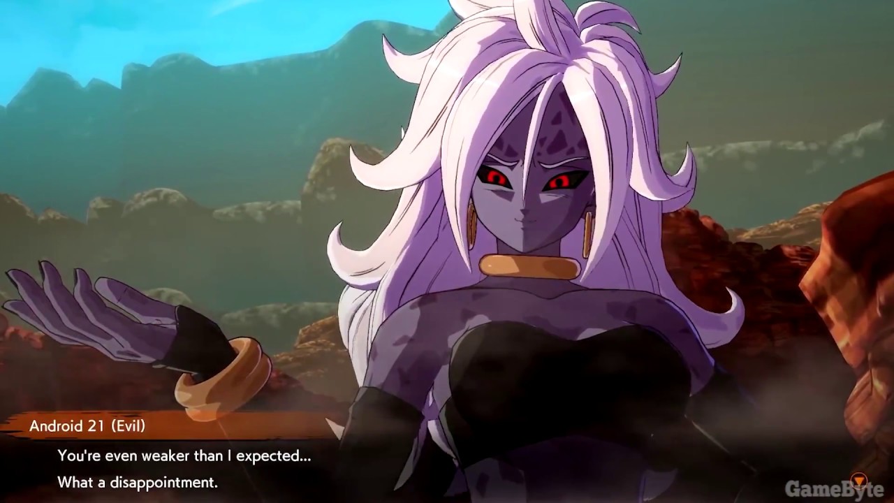 Dragon Ball FighterZ - Android 21 Eats Cell & Evil Transformation
