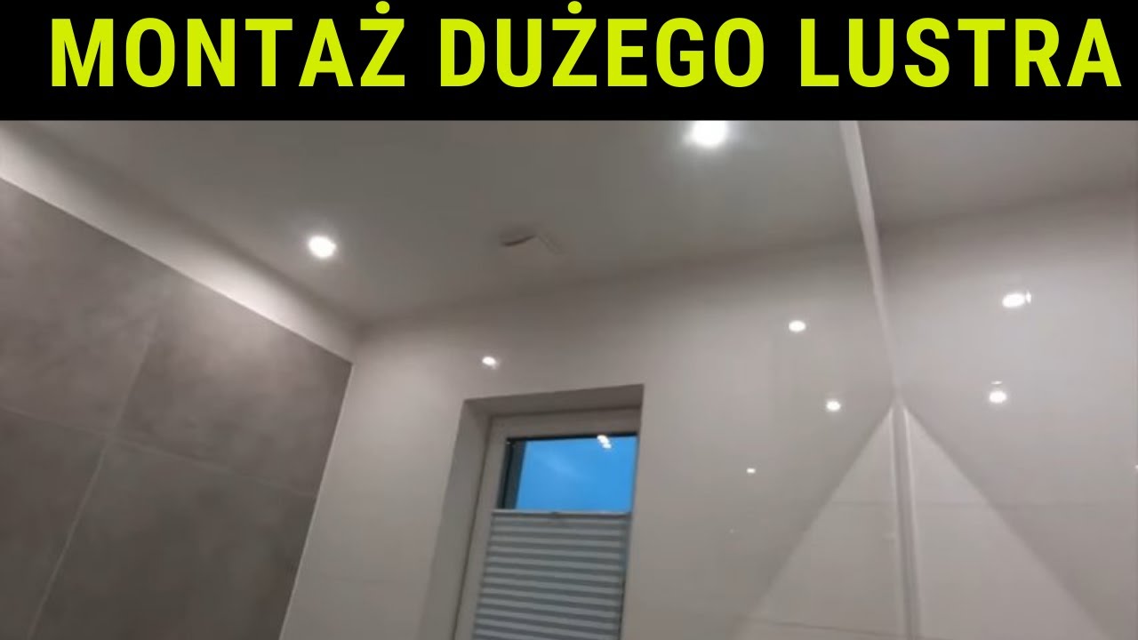 🔴EP.119 Montaż dużego lustra w łazience .  Jak nie wklejać !!!