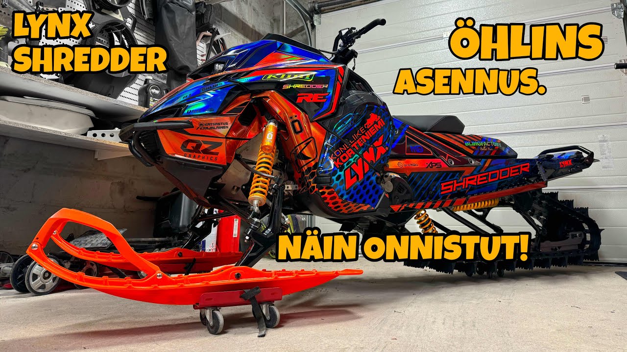 ÖHLINS iskunvaimentimen asennus - Lynx SHREDDER - Näin onnistut!