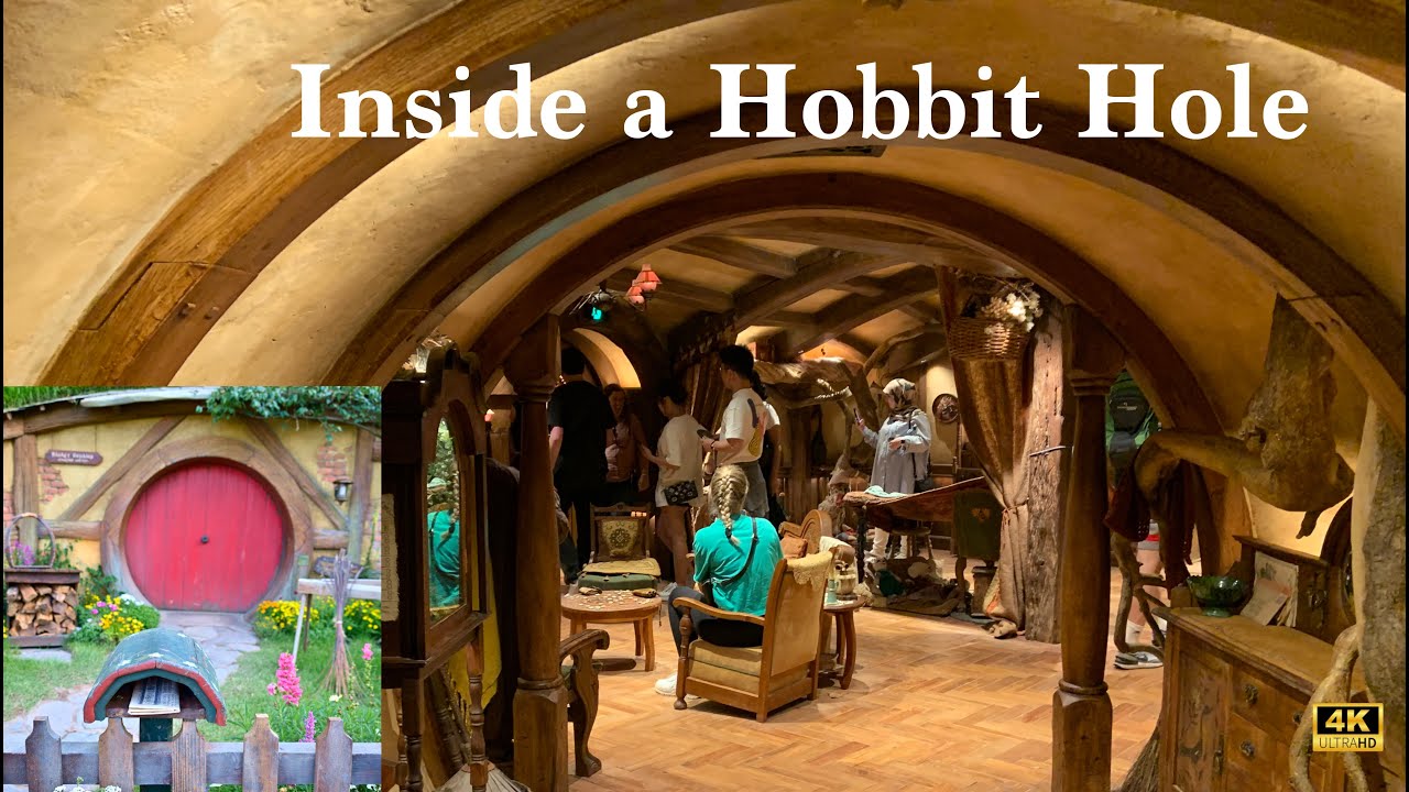 Inside a Hobbit Hole in Hobbiton Movie Set | The Lord of the Rings | The Hobbit | New Zealand