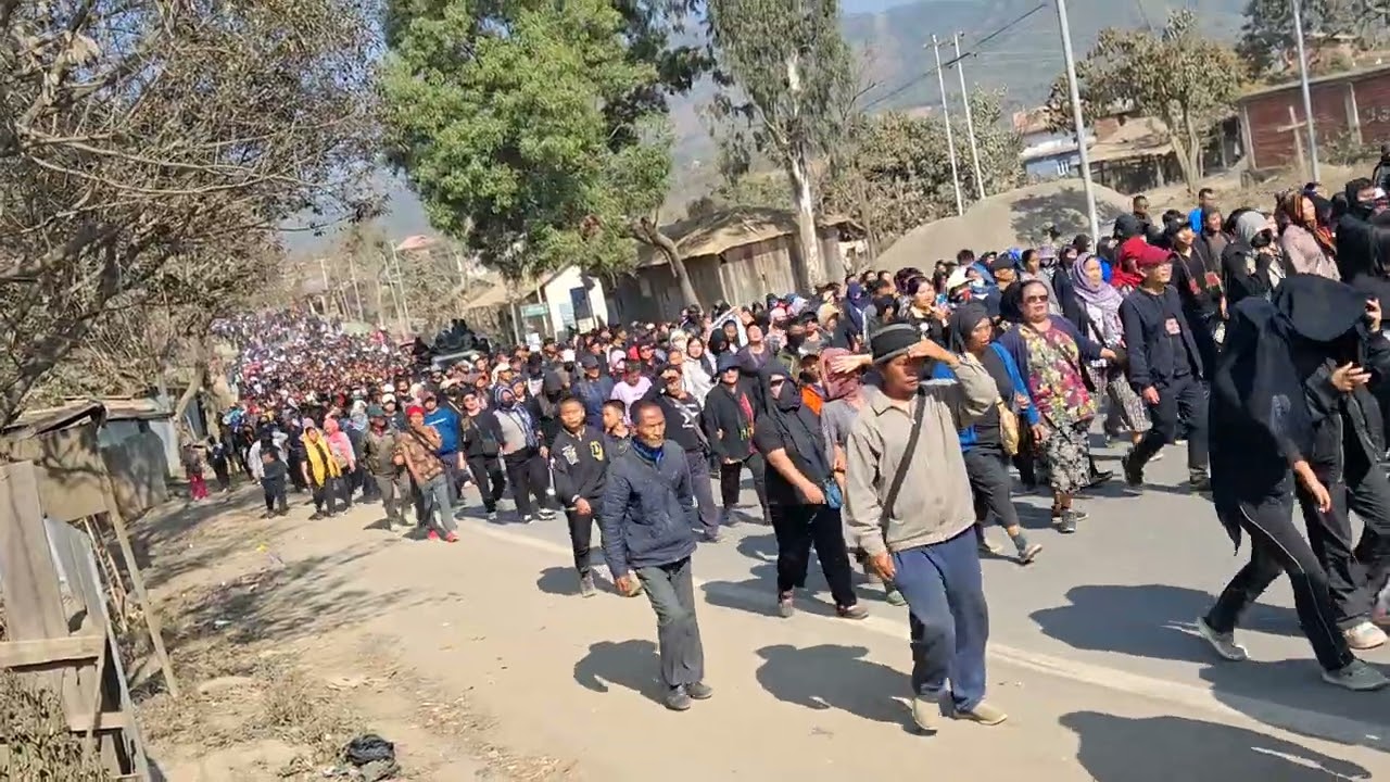 Rally against MLA Nemcha Kipgen, Ngursanglur Varte and LM Khaute 