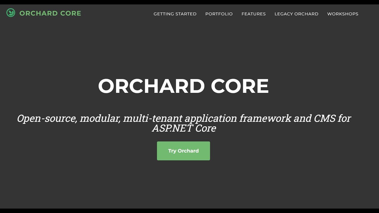 OSS Spotlight - Build websites with a modern ASP.NET Core CMS – Orchard Core