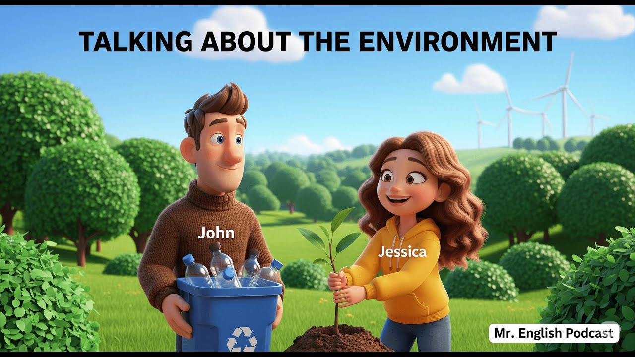 Talking About the Environment in English | Vocabulary + Conversation – Mr. English Podcast Ep. 14