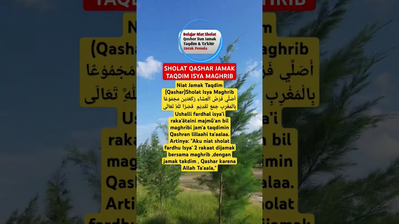Sholat Qashar Jamak Taqdim Isya Maghrib #shorts #shortvideo #ngajionline #ngajionline #santri