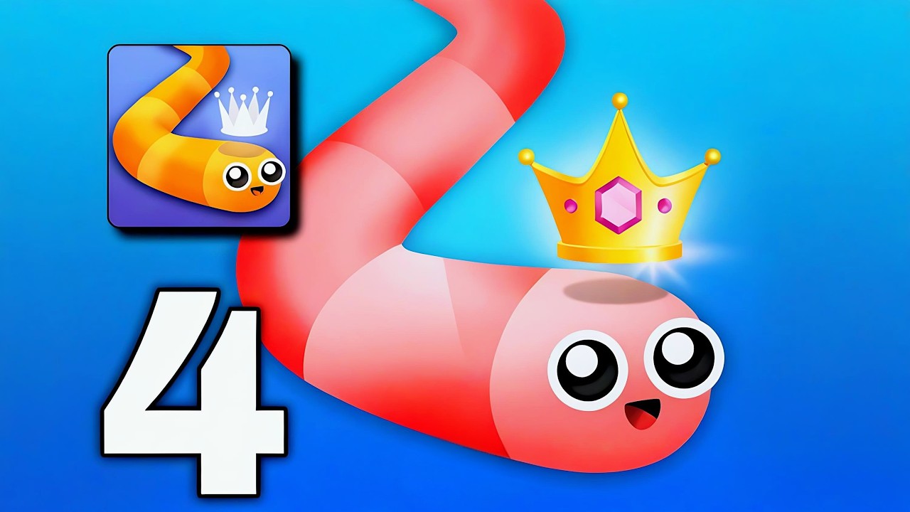 Snake.io 🐍Big Black Snake Eating all snakes - Gameplay Part 4